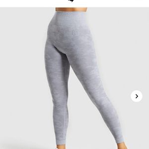 Gymshark Grey Camo Seamless Leggings Size Large